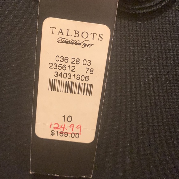 NWT Talbots black dress - Picture 3 of 3